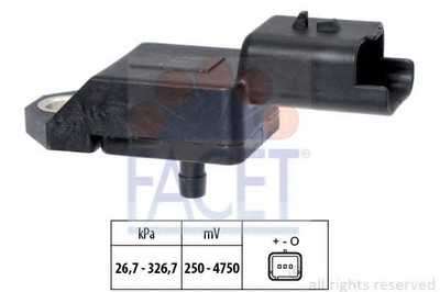 Датчик давления наддува Citroen C5 / Ford Fiesta/Transit Courier / Peugeot 407 1.4-2.2 Hdi/TDCi 06-> (10.3134) Facet Facet (103134)