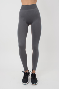 Бесшовные леггинсы женские из микрофибры Giulia LEGGINGS 02 L/XL Grey-poppy seed, Леггинсы бесшовные женские из микрофибры Giulia
