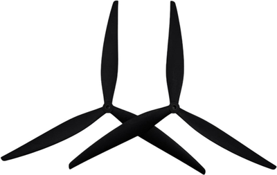 Пропеллери HQProp MacroQuad 16x8x3 Black (1CW+1CCW) Glass Fiber Reinforced Nylon (9313448338859)