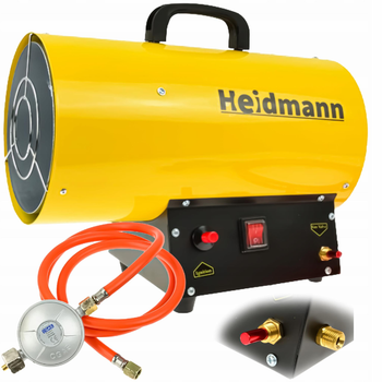 Газова теплова гармата 20кВ HEIDMANN із редуктором GEKO H00752
