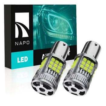 Комплект світлодіодних ламп NAPO LED 1156-3030-36smd P21W 1156 BA15S колір світіння білий 2 шт