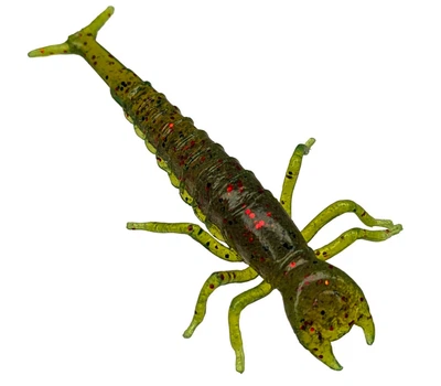 Силиконовая приманка Fishup Diving Bug 2" (8pcs.), #019 - Motor Oil/Red,10001214