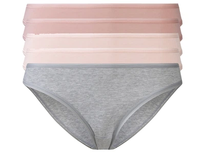 Трусики-слип набор 5 шт. хлопковые для женщины Esmara LYCRA® 499680 L Комбинированный