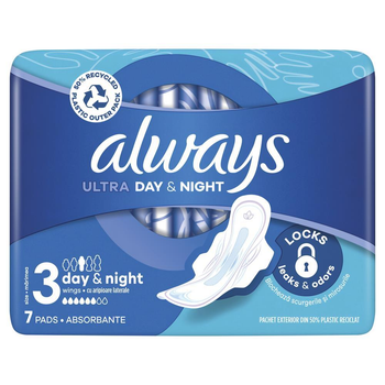 Гігієнічні прокладки Always Ultra Day and Night 7шт 6 крапель