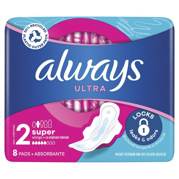 Гігієнічні прокладки Always Ultra Super 8шт 5 краплі