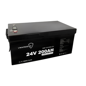 Аккумуляторная батарея UWarmSof LiFePo4 24V 200Ah с экраном