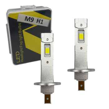 Автомобильные светодиодные LED лампы в фару головного света H1 12-24V радиаторное охлаждение M9