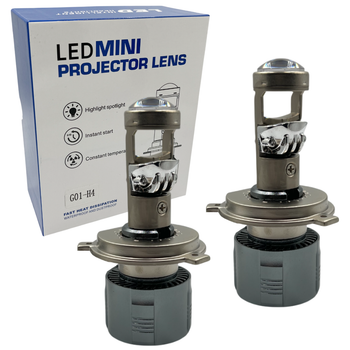 Led cветодиодные мини линзы Bi-LED MiniLens G01 H4 12-24v