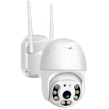 IP камера видеонаблюдения поворотная уличная с удаленным доступом UKC Wifi Smart Camera V360 PRO белая