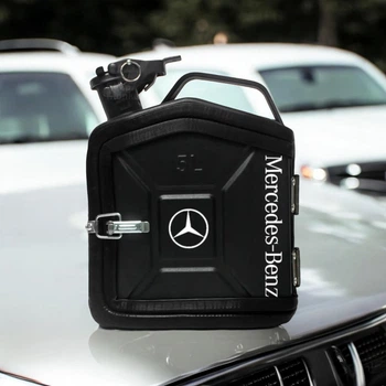 Подарочный набор для мужчин канистра бар 5л (чёрная) с надписью "Mercedes-Benz"