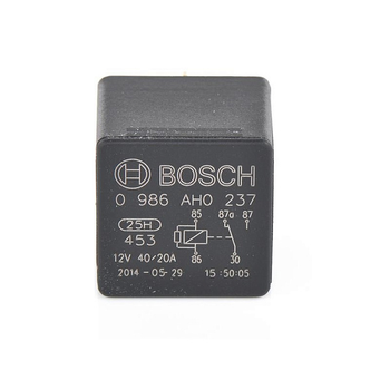 Реле 5-контактное 12B 40/20А с переключающим контактом Bosch, 0986AH0237