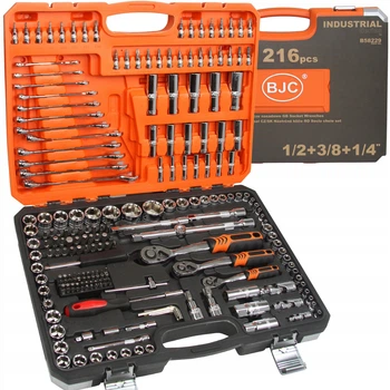Набор инструментов BJC 1/4"-3/8"-1/2" 216 предметов (B58229)