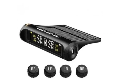 Беспроводная система контроля давления и температуры в шинах TPMS TY02-W внешние датчики Черный