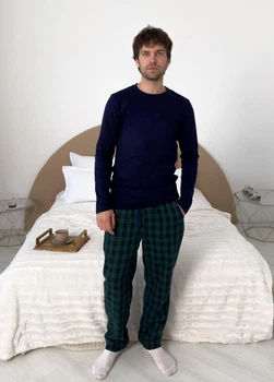 Мужская пижама COSY Бруклин HH зелено-синяя 3XL F230PL20/1