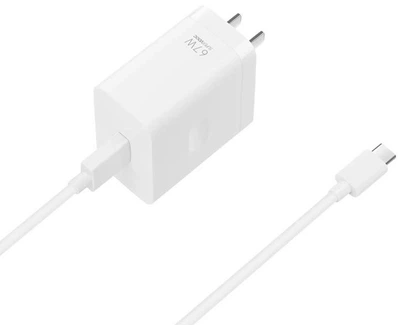 Зарядний пристрій Oppo Supervooc 67W Super Flash Charger (Set) Power adapter USB-A та Type-A до Type-C cable CN White (VCB7CACH)