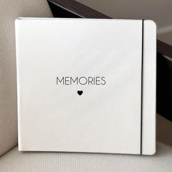 Альбом ручної роботи Ivanka Present для вклеювання фото Memories 25х25 см котон білий
