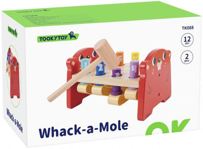 Дерев'яний набір стукалок Tooky Toy Whack-a-Mole (6972633373773)