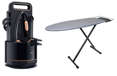 Прасувальна система Braun CareStyle 9 IS 9090 BK + Прасувальна дошка 122х40 Braun IB 3001 BK (AX12810001) (комплект)