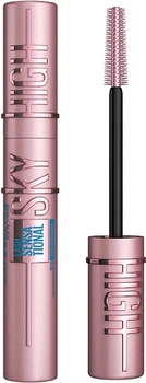 Водостійка туш для вій Maybelline Lash Sensational Sky High 6 мл BLACK