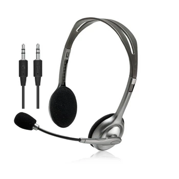 Наушники Logitech H110 Stereo Headset with 2*3pin jacks (981-000271) (817544919)
