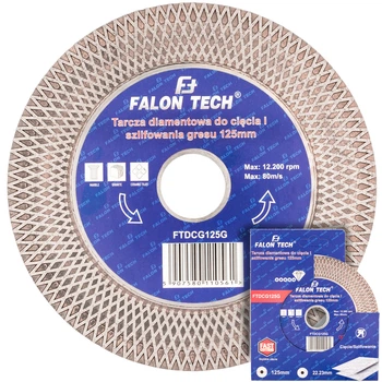 Диск для резки и шлифовки керамики 125 X 22,2 Falon-Tech FTDCG125G