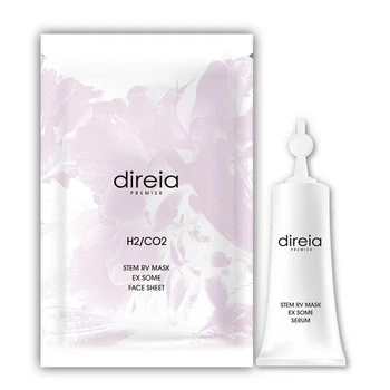 Маска карбокситерапии DIREIA Premier Refine STM Mask Exosome, 1 шт (маска + сыворотка)