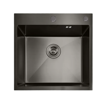 Кухонна мийка Mixxus MH5050 Nano-Black графіт із нержавіючої сталі інтегрована (MX1928)