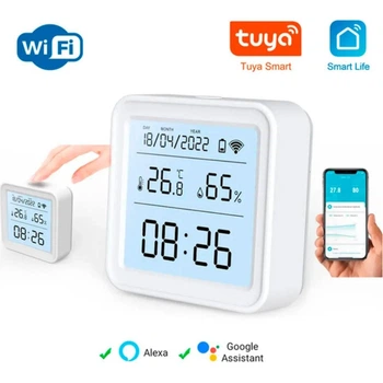 Датчик температури та вологості Zigbee LCD дисплей TH08 гігрометр Tuya Smart Life