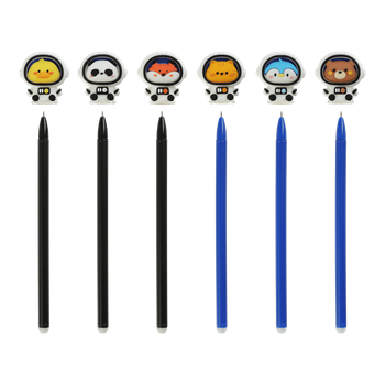 Ручка ZiBi Space Team Коллекция: "Космическая команда" 0.5 мм самостирающаяся "пиши-стирай" синяя гелевая (ZB.2220)