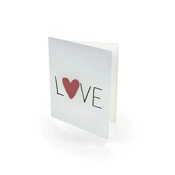 Мини Открытка Валентинка Надпись LOVE