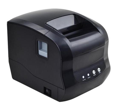 Термопринтер этикеток, наклеек, штрих-кода и чеков Xprinter XP-365B 76мм Черный