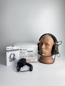Активні навушники 3M Peltor ComTac V + кнопка PTT Peltor