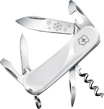 Швейцарский нож Victorinox EvoGrip 10 White Christmas (2.3803.C77)