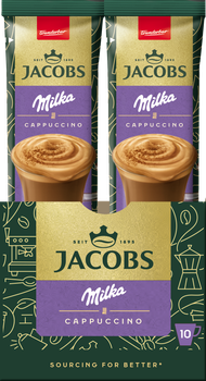 Кофейный напиток Jacobs Milka Cappuccino 10 x 18 г (8714599107690)