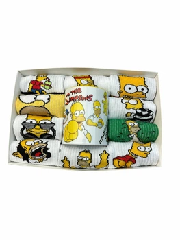 Подарунковий набір шкарпеток із принтами The Simpsons 36-40 10 пар з чашкою
