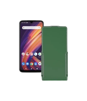 Чохол-флип з екошкіри для телефону Lenovo A6 Note Темно-зелений