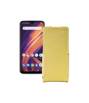 Чохол-флип з екошкіри для телефону Lenovo A6 Note Золотий
