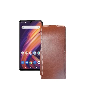 Чохол-флип з екошкіри для телефону Lenovo A6 Note Коричневий