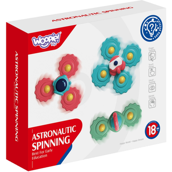 Zestaw do kąpieli Woopie Spinner z przyssawką 3 sztuki (5904326947382)