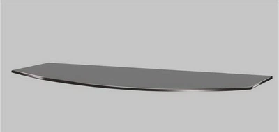Полки стекло настенные навесные радиусные Commus PL8 RG 8мм (250х800х8мм)