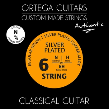 Струны для классической гитары Ortega Custom Authentic Regular Nylon NYA44N Normal Tension (R128064)