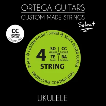 Струны для укулеле концерт Ortega Custom Select Nylon UKS-CC (R127687)