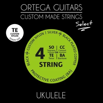 Струни для укулеле тенор Ortega Custom Select Custom Nylon UKS-TE (R127688)
