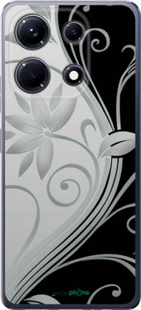 Чехол на Infinix Note 30 Цветы на чёрно-белом фоне "840u-3138-70447"