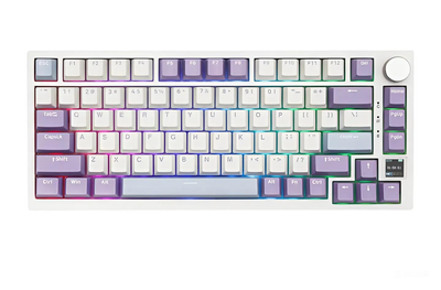 Клавиатура беспроводная AJAZZ Ak820 Pro 75% Gift switch фиолетовая