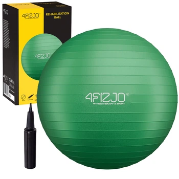 Мяч для фитнеса (фитбол) 4FIZJO 75 см Anti-Burst Green (P-5907222931189)