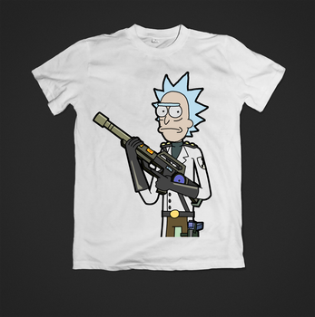Футболка YOUstyle rick and morty 0691 M White
