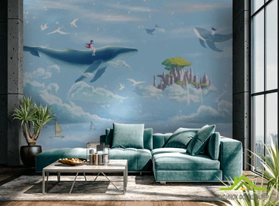 Сhameleons Фотошпалери синій кит (29201)
