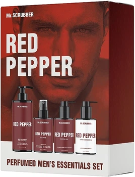 Парфюмированный набор для мужчин, 5 продуктов - Mr.Scrubber Red Pepper Perfumed Men’s Essentials Set Парфюмированный набор для мужчин, 5 продуктов (1238469-141500575-2)