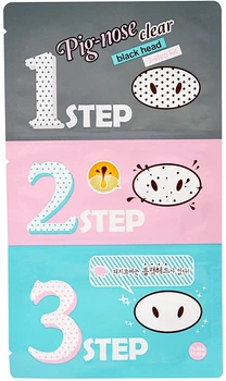 Набор стикеров от черных точек Holika Pig-nose Clear Black Head 3-step Kit 7g (7g) (631555-533768-2)